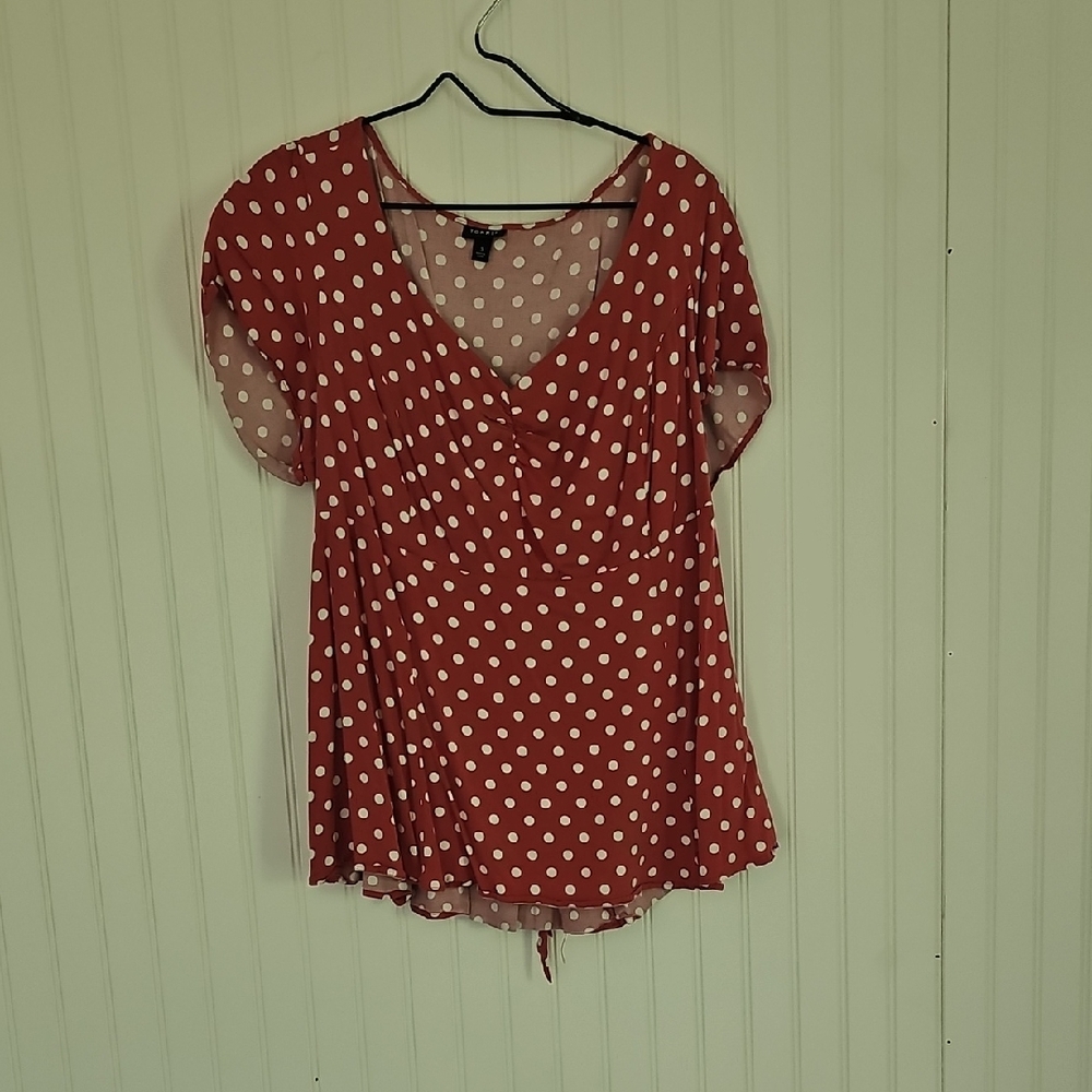 Pink Polka Dot Torrid Women's Top